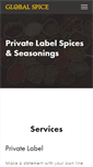 Mobile Screenshot of globalspice.net